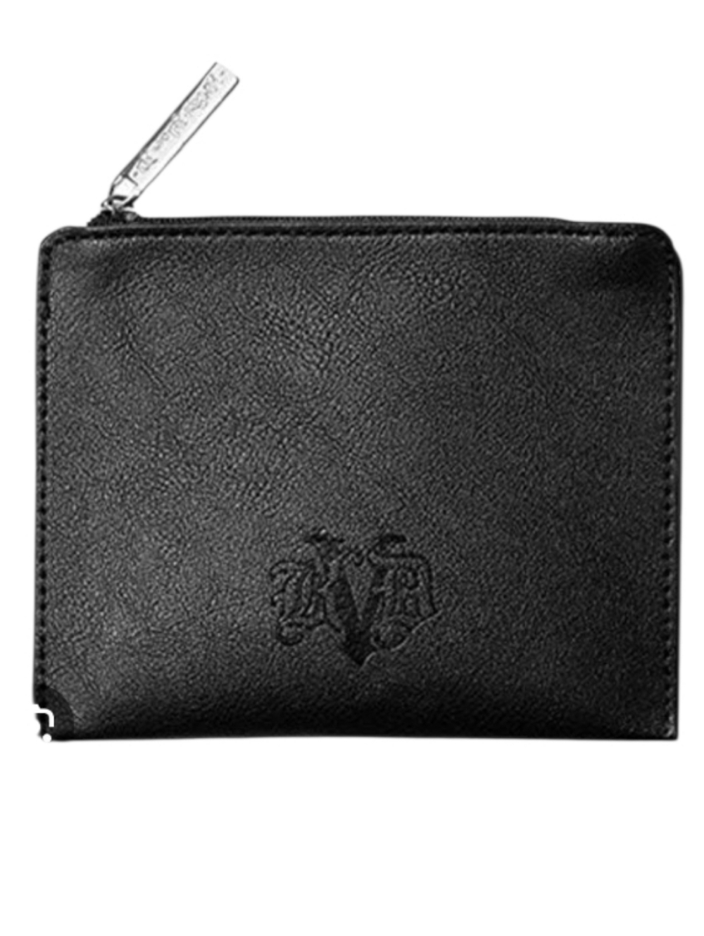 Kat Von D Black Faux-Leather Zipped Pouch